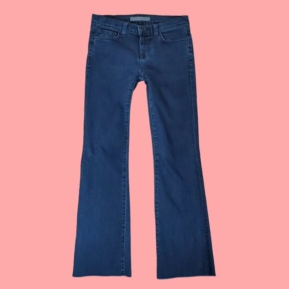 Vintage Y2K J Brand Lowrise Bootleg Blue Jeans - Picture 2 of 7